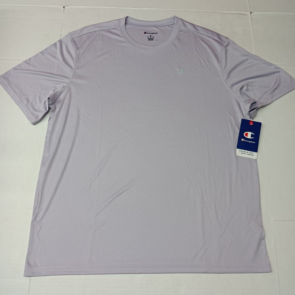 Champion Men's Double Dry Anti-Odor T-Shirt‎ Size XL Purple